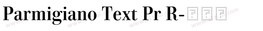 Parmigiano Text Pr R字体转换 Parmigiano Text Pr R字体转换